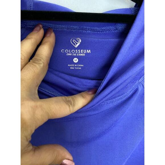 Colosseum Purple Workout Athleisure Relaxed Fit Hoodie Medium - Picture 6 of 10